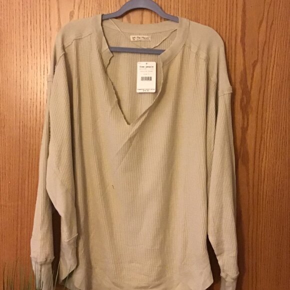 NWT Free People / We the free Owen Long Sleeve Thermal - vanilla cream - LARGE - Picture 13 of 14